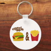 Porte-clés Veggie Burger et Frites (Recto)