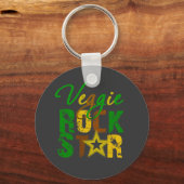 Porte-clés Veggie Rock Star (Recto)