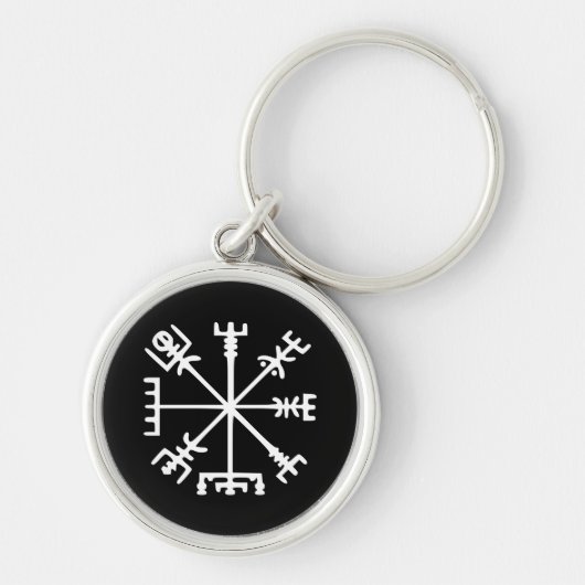 Porte-clés Vegvísir (boussole de Viking) (Devant)