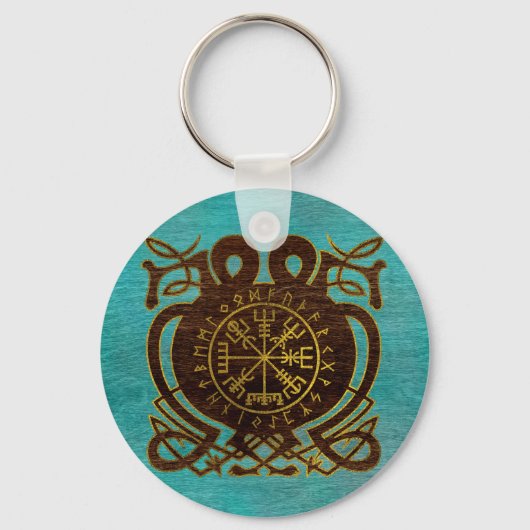 Porte-clés Vegvisir - Compas de navigation viking (Recto)