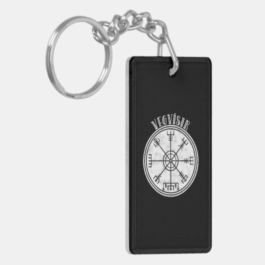 Porte-clés VEGVISIR Compas islandais Stave (Devant gauche)