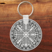 Porte-clés Vegvísir Islandais stave amulet magique (Recto)