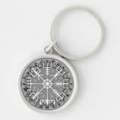 Porte-clés Vegvísir Islandais stave amulet magique (Devant)