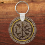 Porte-clés Vegvisir. Navigation magique Viking Compass (Recto)