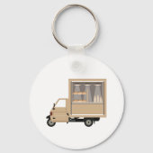 Porte-clés véhicule camionnette de café mobile (Recto)