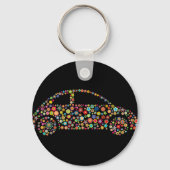 Porte-clés Véhicule électrique Floral (Verso)