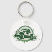 Porte-clés Véhicule routier vert (Recto)