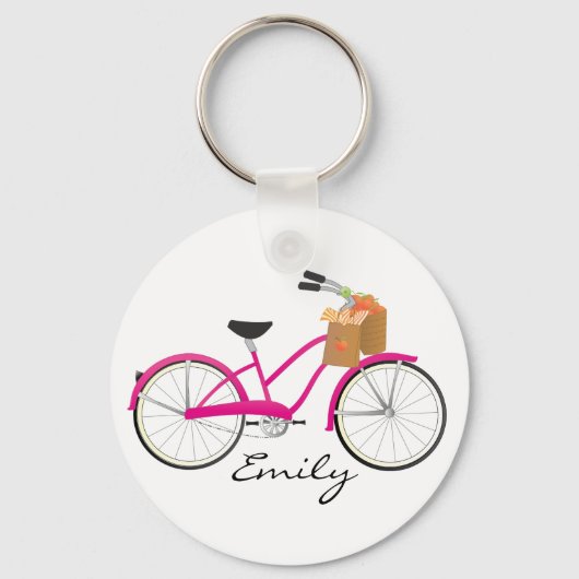 Porte-clés Vélo à clic chaud avec oranges (Recto)
