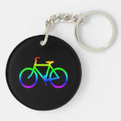 Porte-clés Vélo arc-en-ciel lumineux (Dos)