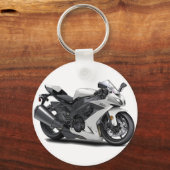 Porte-clés Vélo blanc Ninja (Recto)