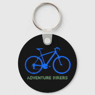 Porte-clés vélo bleu personnalisable