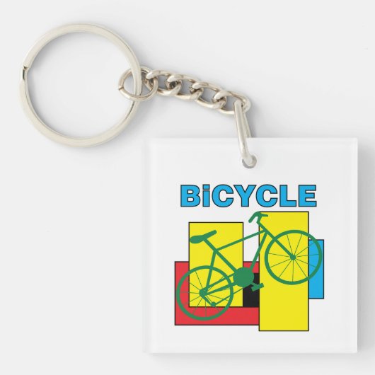 Porte-clés Vélo bloc couleur (Devant)