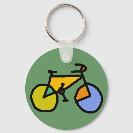 Porte-clés vélo couleur (Recto)
