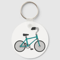 Vélo Rétro Simple Bleu Bicyclette