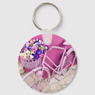 Porte-clés Vélo rose