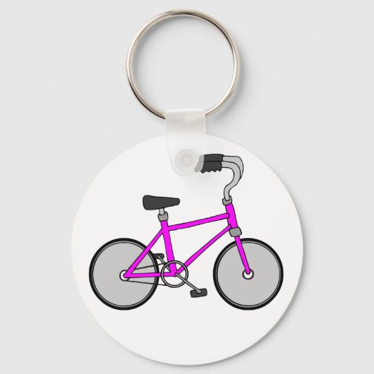 Porte-clés Vélo rose (Recto)