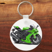 Porte-clés Vélo vert Ninja (Recto)