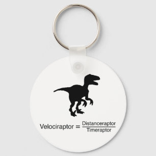 Porte-clés velociraptor drôle de science