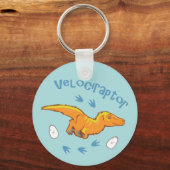 Porte-clés Velociraptor mou (Recto)