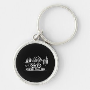 Porte-clés Vélos de trail montagne - Cycliste Cavalier Bicycl