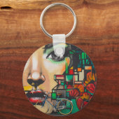 Porte-clés Vélos sur le mur de Graffiti (Recto)