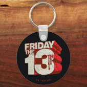 Porte-clés Vendredi 13 | Logo 3D empilé saignant (Recto)