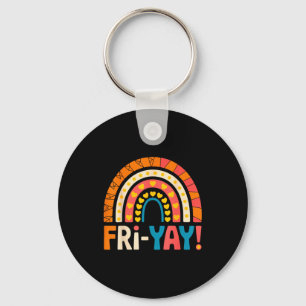 Porte-clés Vendredi heureux Fri-yay Professeur École Mème 
