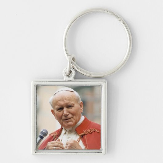 Porte-clés Vénérable Pape Jean-Paul II (Devant)