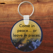 Porte-clés Venez en paix... (Recto)