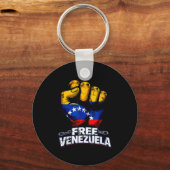 Porte-clés Venezuela Flag Venezuela Libre 2026 (Recto)