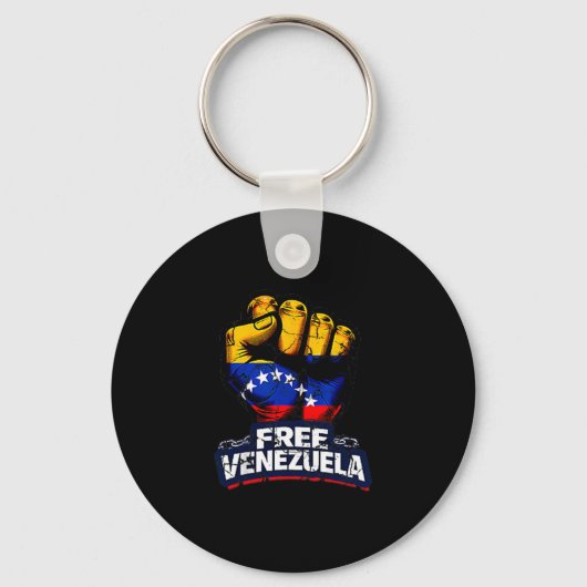 Porte-clés Venezuela Flag Venezuela Libre 2026  (Recto)