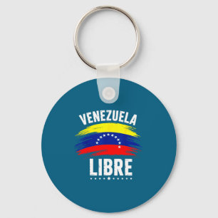 Porte-clés Venezuela Libre 2026 Drapeau du cœur du Venezuela