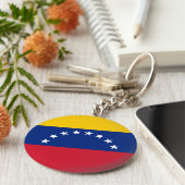 Porte-clés Venezuela (Venezuelan) Flag (Côté)