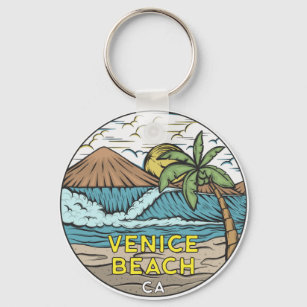 Porte-clés Venice Beach Californie Vintage