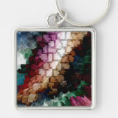 Porte-clés Vent foncé centré sur le cube (Devant)