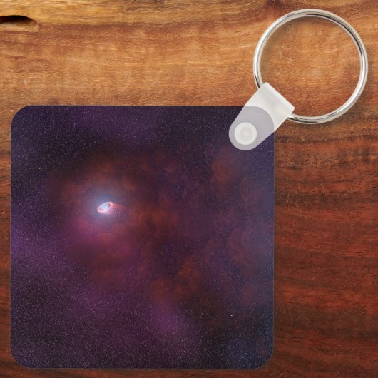 Porte-clés Vent Pulsar D'Une Étoile Neutron. (Verso)