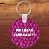 Porte-clés Vente de fils Knit rose Tricot d'amour photo (Recto)