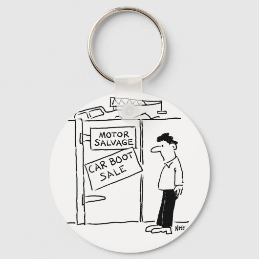 Porte-clés Vente d'une voiture à la broderie (Recto)