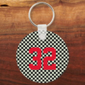 Porte-clés Ventilateur sportif NUMÉRO CHARIOT Tableau de cont (Recto)