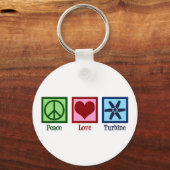 Porte-clés Ventilateur Turbine Peace Love (Verso)