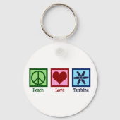 Porte-clés Ventilateur Turbine Peace Love (Verso)