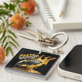 Porte-clés Ventilateurs De Football De Pittsburgh - Acier Mou (Devant Droit)