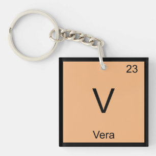 Porte-clés Vera Nom Chimie Élément Tableau Périodique