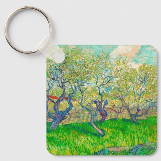 Porte-clés Verger en fleurs de Vincent van Gogh (Recto)