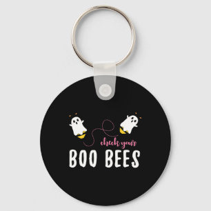 Porte-clés Vérifier vos abeilles Boo Octobre Décernés du canc