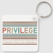 Porte-clés Vérifiez votre privilège (Dos)