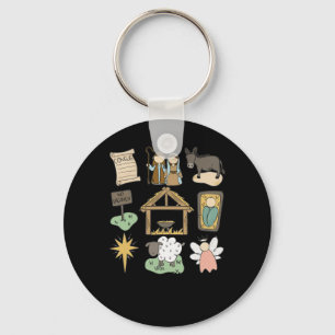 Porte-clés Véritable histoire Luke Jesus Nativité Religieux c