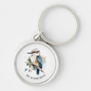 Porte-clés Véritable Kookaburra Bleu, personnalisé