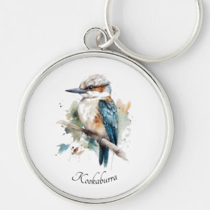 Porte-clés Véritable Kookaburra Bleu, personnalisé