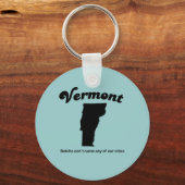 Porte-clés Vermont - Betcha ne peut pas nommer nos villes (Recto)